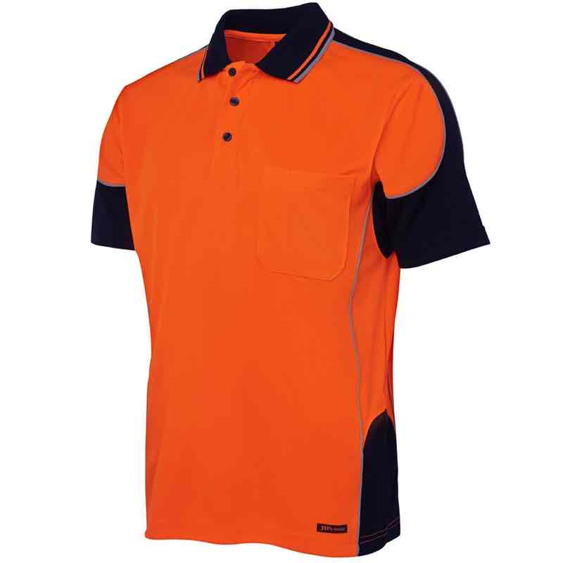 Hi Vis Contrast Piping Polo | Embroidery | Screen Printing | Workwear ...