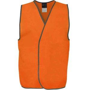 JB's-6HVSV-Hi Vis-Safety- Vest-Orange