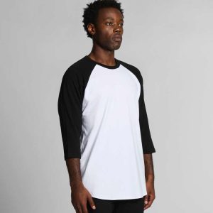 Raglan-sleeve-t-shirt-ascolour-5012 worn front view