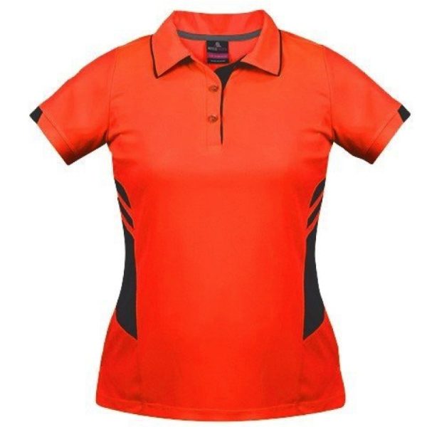 Aussie Pacific-2311-ladies-womens-Polo shirt-short sleeve-orange slate