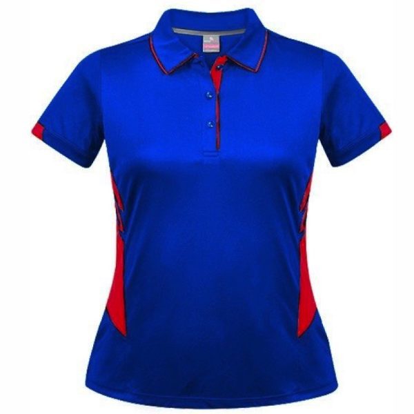 Aussie Pacific-2311-ladies-womens-Polo shirt-short sleeve-royal red
