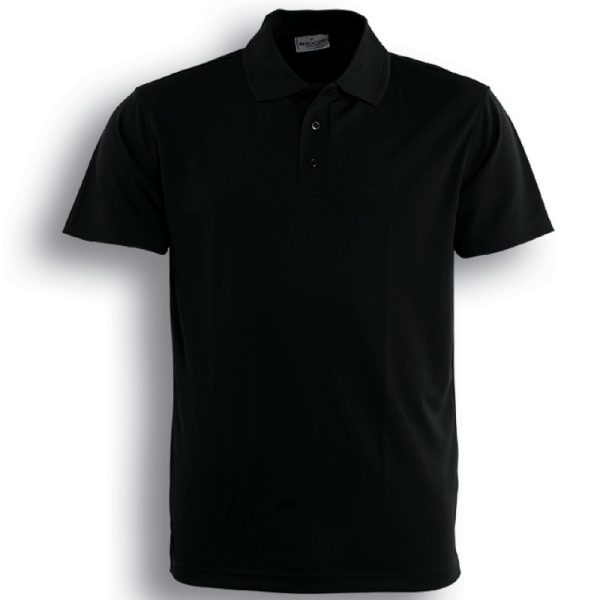 Bocini-CP1311-womens-ladies-breezeway-basic-polo shirt-short sleeve-black