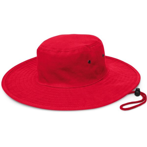 Cabana-wide brim-hat-surf hat-red-headwear-mps promotional gear