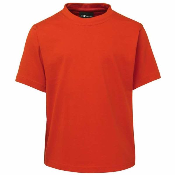 JB1KT-Kids-Tee-Shirt-Orange-Front View