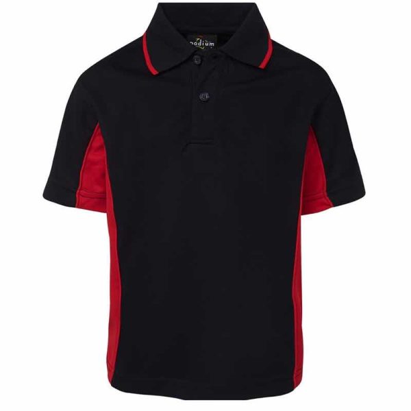 JB's-7PP-Podium-Kids- Contrast-Polo Shirt-navy red
