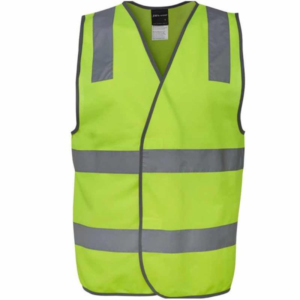 JB6DNSV Hi Vis (D+N} Safety Vest Lime
