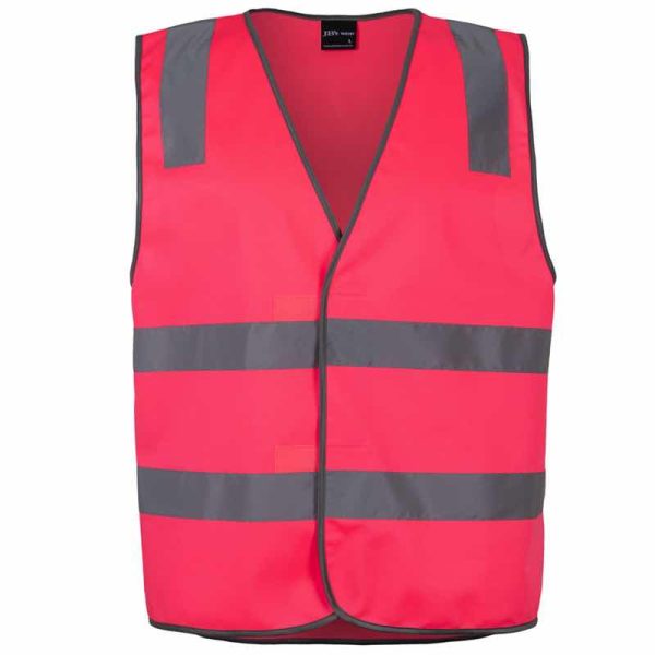 JB6DNSV Hi Vis (D+N} Safety Vest Pink