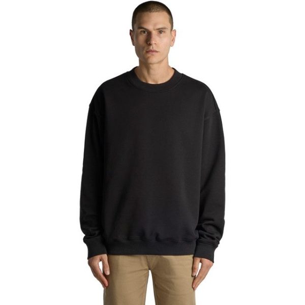 AS Colour French Terry Mens Sweatshirt  Black Size Medium