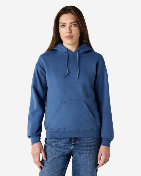 Gildan Heavy Blend 18500 Hoodie Indigo Blue Size Medium