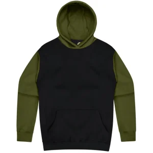 Aussie Pacific Monash Mens Hoodie 1530 Black/Military Green Size Large