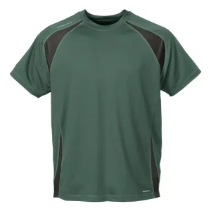 StormTech Mens H2X-Dry Club Jersey Tee SAT100 Forrest/Black Size Small