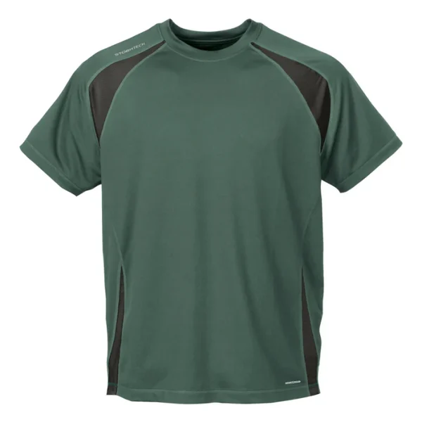 StormTech Mens H2X-Dry Club Jersey Tee SAT100 Forrest/Black Size Small