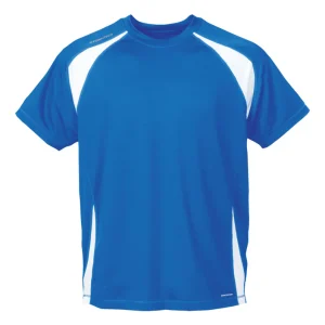 StormTech Mens H2X-Dry Club Jersey Tee SAT100 Royal/White Size Small