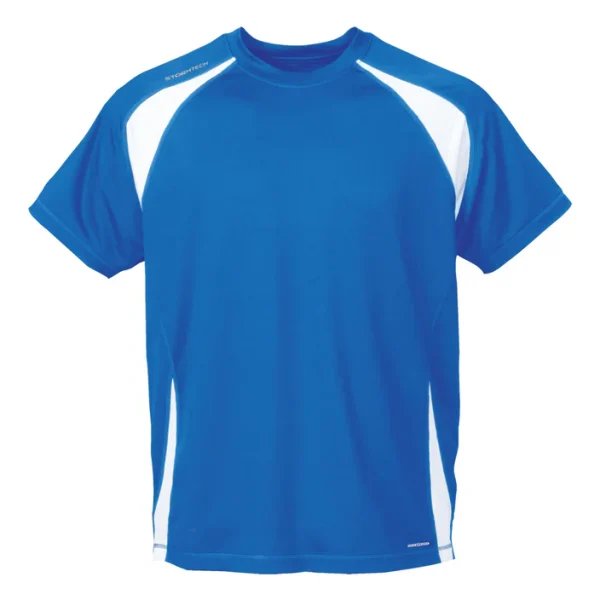 StormTech Mens H2X-Dry Club Jersey Tee SAT100 Royal/White Size Small