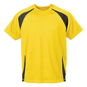 StormTech Mens H2X-Dry Club Jersey Tee SAT100 Yellow/Black Size Medium