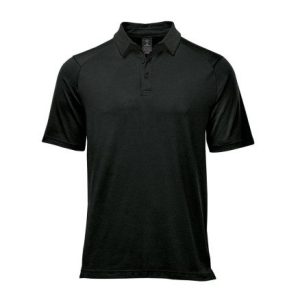 StormTech 100% Cotton Polo Shirt Black Size Large