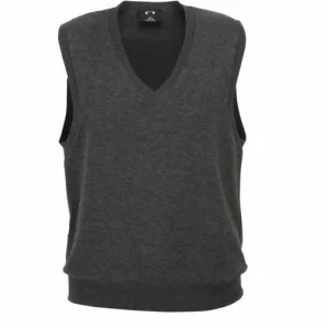 Biz Collection Womens V-Neck Vest LV 3504 Charcoal Size Large