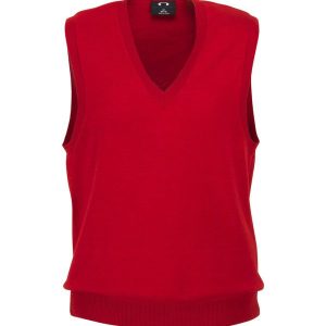 Biz Collection Womens V-Neck Vest LV 3504 Red Size Large