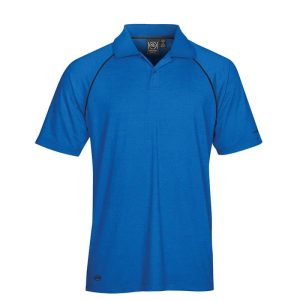 StormTech Mens IPS-4 Piranha Polo Shirt Marine Blue/Black Size Large