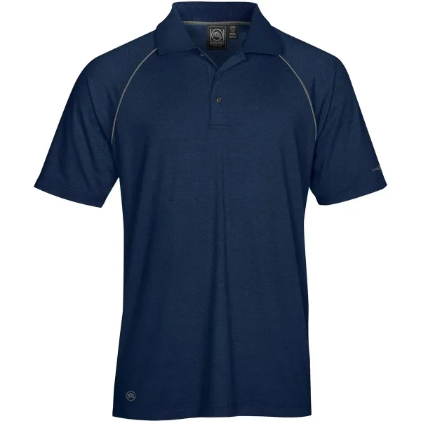 StormTech Mens IPS-4 Piranha Polo Shirt Navy/Granite Size Small