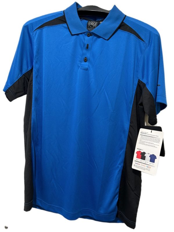 StormTech Mens Match Technical TXP-2  Polo Shirt Blue/Black Size Medium