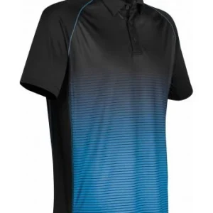 StormTech Mens GTP-1 Polo Shirt Black/Blue Size Large