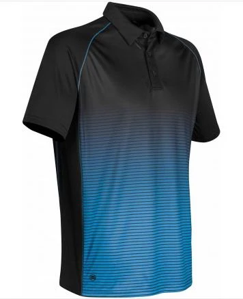 StormTech Mens GTP-1 Polo Shirt Black/Blue Size Large