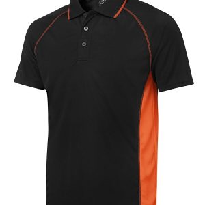 JB’s Ladies PDM Cover Polo Shirt 7COV Black/Orange Size 18