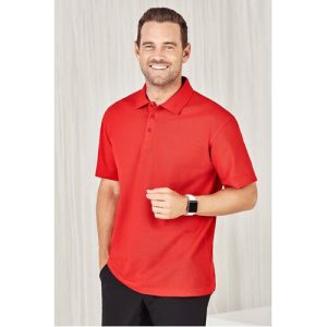 Biz Collection Mens P800 Polo Shirt Red Large