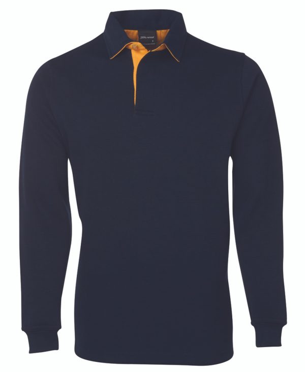 JB's 2 Tone Rugby Jersey 3RT Navy/Gold Size Large